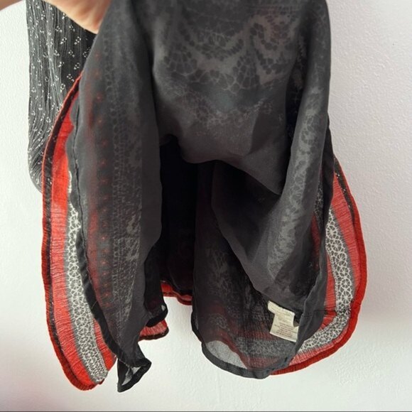 🍉 Free People Off Shoulder Flutter Sleeves Boho Slip Dress Small - Picture 9 of 15